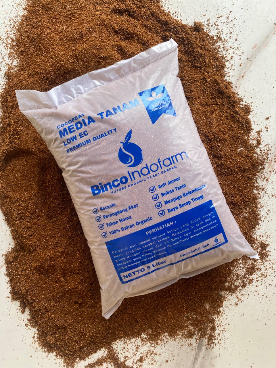 Cocopeat Low Ec – 5 L